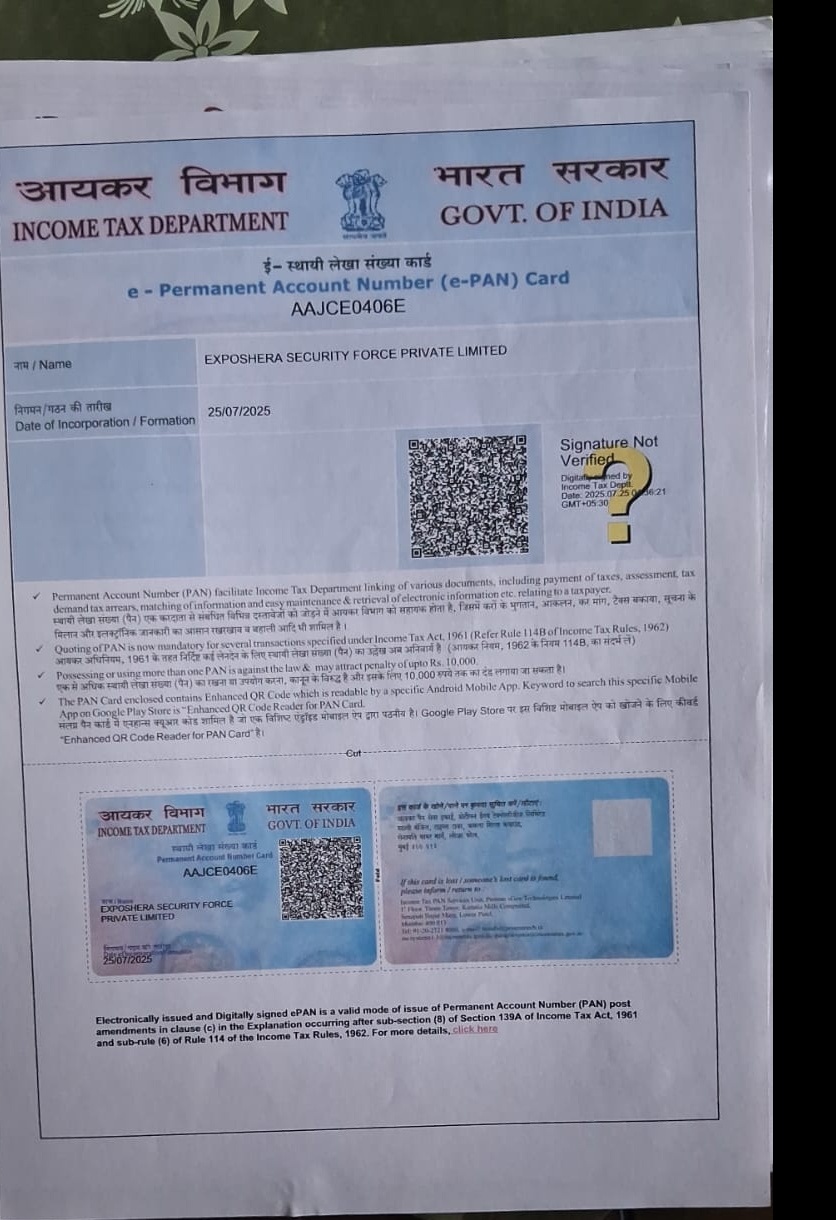 EPF Registration Certificate